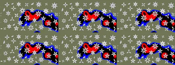 Güzel çiçek deseni. Yeşil renkli çiçekler. Renkli Bahar Teması eskiz kalıbı. Düz Çiçek Elementleri Tasarımı.