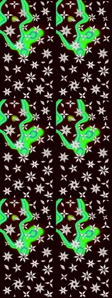 Renkli Bahar Teması eskiz kalıbı. Düz Çiçek Elementleri Tasarımı. Raster illüstrasyonu. Chichi 'nin kumaş kalıbını çiz. Çiçek deseni.