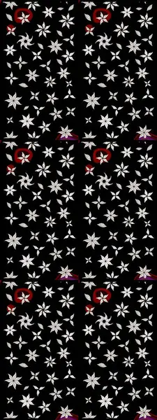 Çiçek kolajı. Raster deseni. Çiçek arkaplan. Küçük çiçekte güzel bir desen var. Doğa. Çiçek kompozisyonu. - Siyah çiçekler..