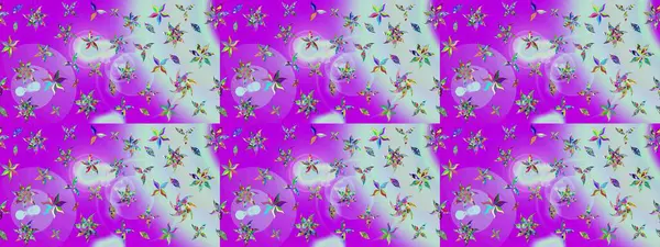 Mor renkli güzel çiçekli eskiz deseni, suluboya çiçek deseni, duvar kağıdı, kart ya da kumaş için fayanslı. Raster..