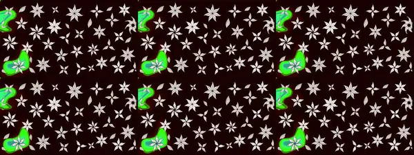 Üzerinde gelincikler ve vadi zambakları olan renkli çiçek desenli nakış deseni. Tekstil tasarımı için siyah renkli geleneksel halk çiçekleri buketi.