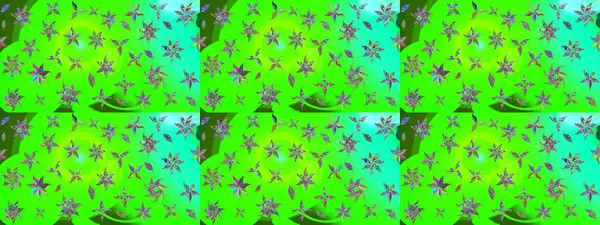 Zarif, parlak ve yeşil çiçek desenli bir taslak. Sabıka baskıları, bebek kıyafetleri, duvar kâğıtları, paket kutuları vb..