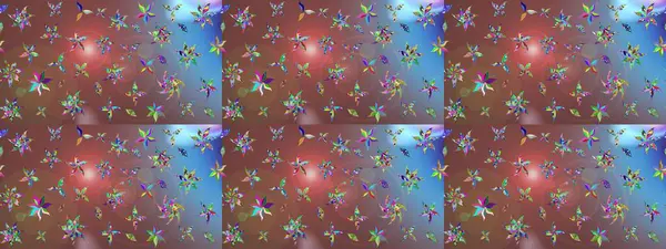 Kahverengi renkli çiçekler. Tropik çiçek desenleri. Raster illüstrasyonu.