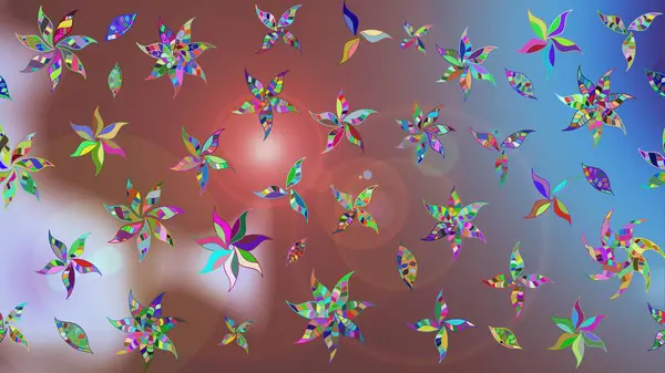 Modern stil dokusu. Çiçek desenli raster, kahverengi çizgi grafik deseni soyut raster arkaplan.