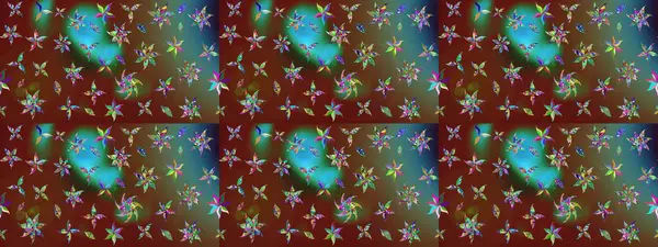 Raster çiçekleri klasik tarzda çizilmiş. Raster illüstrasyonu. Kahverengi renklerde bahar çiçekleri. Çiçekli yumuşak çizim deseni.