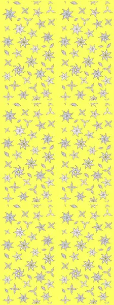 Flower eskiz arka planı. Şatafatlı bahar bahçesi dokusu. Raster illüstrasyonu. Çiçek deseni.