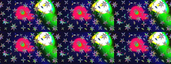 Küçük çiçekte hoş bir çiçek deseni var. Gri renkler ve parlak çiçekler üzerine soyut çizim deseni. Çiçek elementli zarif raster dokusu..