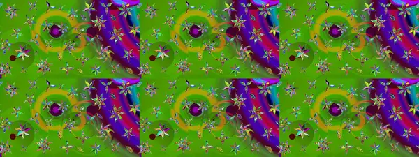 Raster illüstrasyonu. Çiçekli, yapraklı, çiçek desenli eskiz. El çizimi.