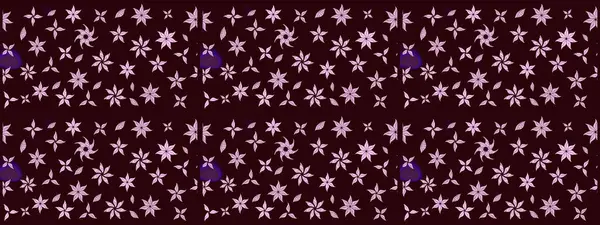 Düz Çiçek Elementleri Tasarımı. Renkli Bahar Teması eskiz kalıbı. Raster illüstrasyonundaki çiçek desenli çizim. Kahverengi renkte çiçekler.