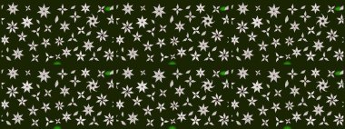 Raster. Gri renkli güzel çiçekli çizim deseni, suluboya çiçek deseni, duvar kağıdı, kart veya kumaş için fayanslı..