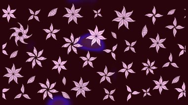 Küçük çiçekteki sevimli çiçek deseni. Kahverengi renkte çiçekler.