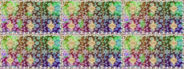 Kusursuz altın desen. Tarafsız renklerde, altın elementlerle kusursuz desen. Raster doğulu süsü.