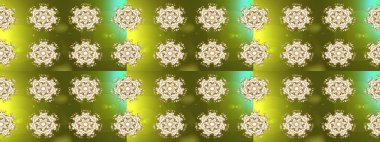 Noel ve yeni yıl moda baskıları için tatil tasarımı. Altın kar taneleri. Kar tanelerinin soyut arkaplanlı Noel şablonu. Raster illüstrasyonu.