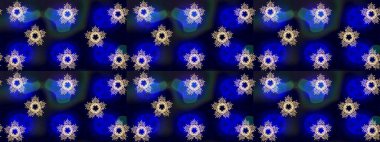 Klasik klasik klasik arka plan. Klasik Raster mavisi, gri, siyah ve altın desenli çizim. Geleneksel oryantasyon süsü.