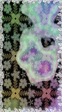 Duvar kağıdı, web sitesi arka planı, ambalaj kağıdı, davetiye, broşür, afiş veya web sitesi için kusursuz çiçek deseni kullanılabilir. Parlak elementlerin. El çizimi Raster illüstrasyonu.