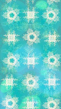 Yıldızlı ve düşen kar taneleriyle büyülü bir tatil. Raster illüstrasyonu. Noel zamanı..