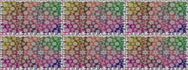 Kahverengi çiçekli kusursuz desen, suluboya çiçek deseni, sevimli çiçek, duvar kağıdı, kart veya kumaş için fayanslı. Raster - stok.