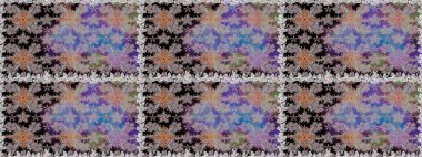 Raster düz çiçekleri pürüzsüz desen. Gri renkli çiçekler. Tasarım hediye paketi, tebrik kartları, posterler ve afiş tasarımı.