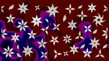 Raster illüstrasyonu. Küçük çiçekli şirin bir desen. Çiçek ve yapraklı çiçek deseni.