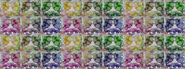 Raster Moda kumaş deseni. Çizgisiz desen. Şirin çiçekler..