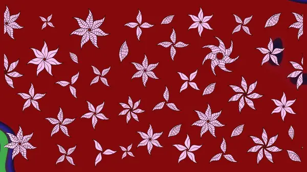 Suluboya, elle çizilmiş. Eskiz arkaplan modeli. Kırmızıda çiçekler. Raster stoku.