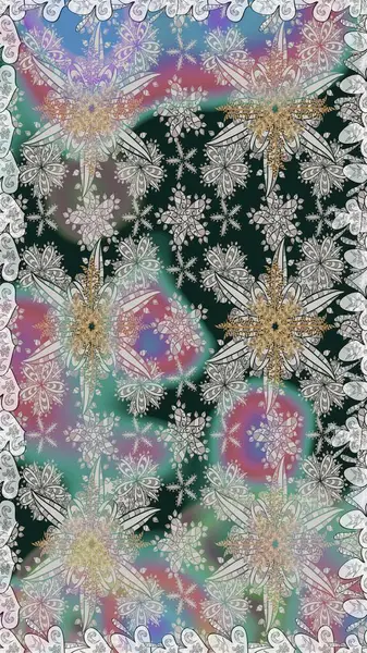 Çiçeksiz desenli arka plan. Gömlek baskısı için çiçek boyası. Gri renkli çiçekler.