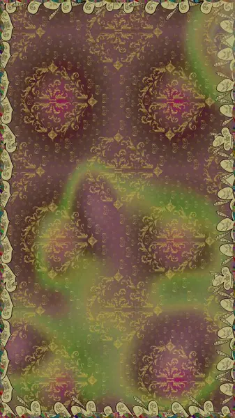 Renkli Bahar Temalı Kusursuz Arkaplan. Kahverengi renkli çiçekler. Raster illüstrasyonunda kusursuz çiçek deseni. Düz Çiçek Elementleri Tasarımı.