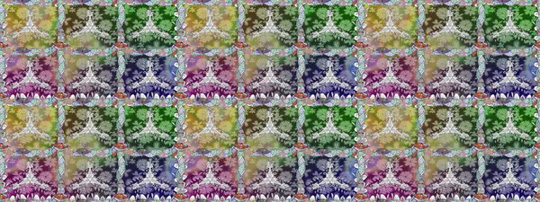 Raster Moda kumaş deseni. Çizgisiz desen. Şirin çiçekler..