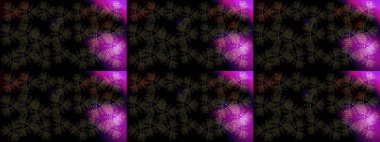 Siyah, gri ve kahverengi kar taneleri. Raster illüstrasyonu. Kar tanelerinin soyut arkaplanlı Noel şablonu. Noel ve Yeni Yıl moda baskıları için tatil tasarımı.