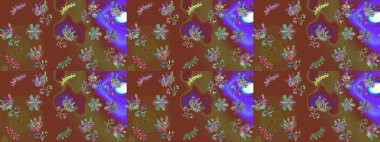 Kış kahverengisi, menekşe ve mor noel kar bembeyaz kristal element. Meteoroloji buz koleksiyonu. Kar Tanesi Raster simgesi arkaplanı. Xmas Frost kar taneleri izole edilmiş siluet sembolü. Raster sanatı