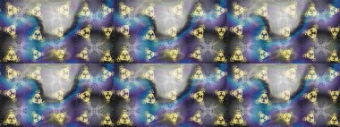 Güzel bir kış süsü. Renkli kar taneleri Raster çizimi. Raster grisi, mavi ve nötr kar tanesinden izole edilmiş..