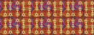 Noel kahverengisi, turuncu ve pembe. Raster illüstrasyonu. Sihirli kahverengi, turuncu ve pembe tatil soyut arka plan yıldız ve düşen kar taneleri.