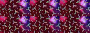 Raster illüstrasyonu. Kar taneleri arka planda. Kar tanesi süsleme deseni. Arkaplanda soyut kar taneleri olan düz tasarım. Kar taneleri deseni.