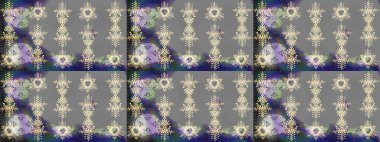 Raster illüstrasyonundaki çiçek desenli çizim. Güzel kumaş deseni. Renkli Bahar Teması eskiz kalıbı. Düz Çiçek Elementleri Tasarımı.