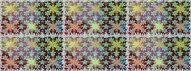 Doğum günü kartı, davetiye ya da afiş için iyidir. Raster illüstrasyonu. Tarafsız renklerde altın. Kusursuz ortaçağ çiçek deseni. Dekoratif simetri arabesk.