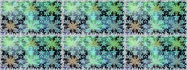 Raster altın desen. Altın elementli mavi renkler. Kusursuz altın desenli bukleler. Doğu tarzı arabesk. Raster illüstrasyonu.