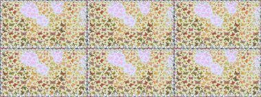 Farklı yönlere uçan renkli kelebek koleksiyonu. Raster illüstrasyonu. Kızlar, erkekler, elbiseler, duvar kağıtları için soyut, pürüzsüz desen.