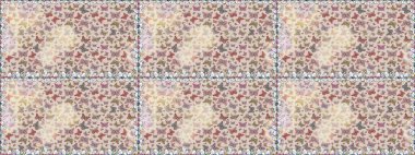 Tekstil baskısı için ekose kelebek. Karala, karala, karala. Gri ve nötr renkler üzerine bir resim. Kusursuz desen. Raster illüstrasyonu.