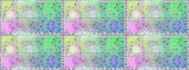 Raster illüstrasyonu. Web sayfası geçmişleri, duvar kağıtları, tekstil ve yüzey dokuları için mükemmel. Tarafsız ve mavi arkaplandaki suluboya kelebeklerin. Raster. Kusursuz desen.