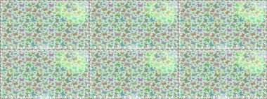 Tarafsız ve yeşil arka planda kelebek. Kusursuz. Raster illüstrasyonu. Rastgele, nötr ve yeşil kelebekler sevimli desenler. Davet, kart, yazdırma için basit kadınsı desen.