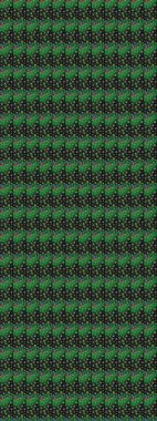 Çizim çiçek deseni duvar kâğıdı olarak kullanılabilir. Raster illüstrasyonu. Yeşil renkte çiçekler.