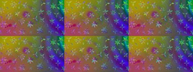 Raster illustration. Floral pattern. Flourish ornamental spring garden texture. Flower sketch background.