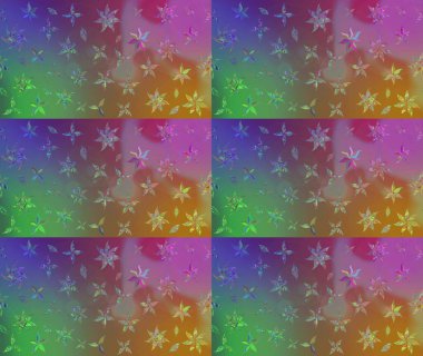 Kahverengi renkli etnik çiçeklerin olduğu zarif bir eskiz modeli. Asya Tekstil 'inde Raster Çiçek İllüstrasyonu.