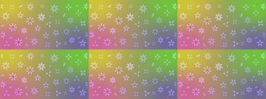 Kumaş desenli papatya çiçeği detayı. Tarafsız renklerde çiçekler.