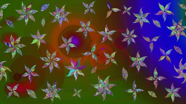 Raster Güzel kumaş deseni. Çiçek arkaplan ile soyut zarafet çizim deseni.