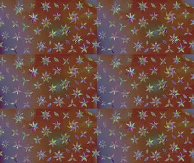 Sabıka fotoğraflarında, bebek kıyafetlerinde, duvar kâğıtlarında, paket kutularında falan kullanılabilir. Zarif, parlak ve eskiz kahverengi çiçek deseni tasarımı.