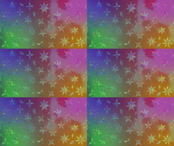 Kahverengi renkli etnik çiçeklerin olduğu zarif bir eskiz modeli. Asya Tekstil 'inde Raster Çiçek İllüstrasyonu.