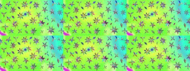 Yeşil el çizimi desen. Raster deseni. Sanat, çiçeklere ilham verir ve arka plan bırakır. Karalama çiçekleri çizim deseni.