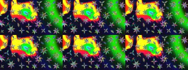 Gri renkli etnik çiçekli zarif eskiz deseni. Raster Çiçek İllüstrasyonu güzel tekstil..