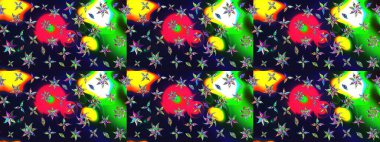 Gri renkli çiçek desenli çizimler, el yapımı papatyalar, papatyalar. Tekrar eden çiçek arkaplanı, zarif gri çiçek duvar kağıdı.